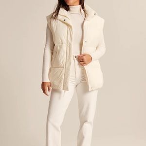 Abercrombie quilted oversized vest